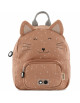 Cartable / Sac à dos bébé (25 cm) en coton hydrofuge "Mrs Chat"