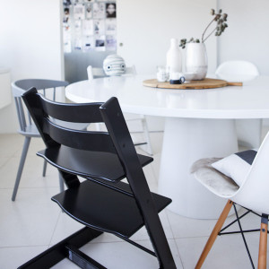 Chaise haute  enfant évolutif tripp trapp en bois Noir Stokke