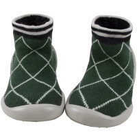 Chaussons Chaussettes à semelle souple "Echec & Mat"