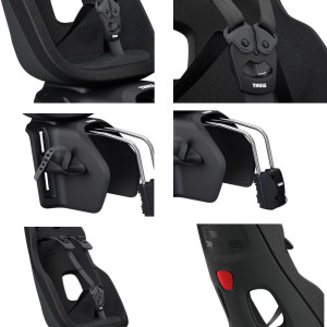 Siège-vélo enfant arrière sur cadre Yepp Nexxt Maxi 2 "Monument" (9 mois-6 ans) Thule