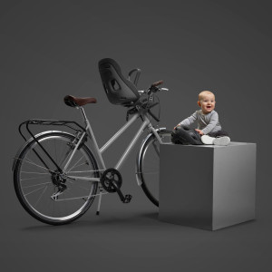 Siège-vélo enfant avant Yepp Nexxt Mini 2 "Monument Grey" (9 mois-3 ans) Thule
