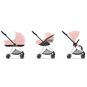  Poussette Cybex Mios chassis Chrome Black "Peach Pink" (2023)