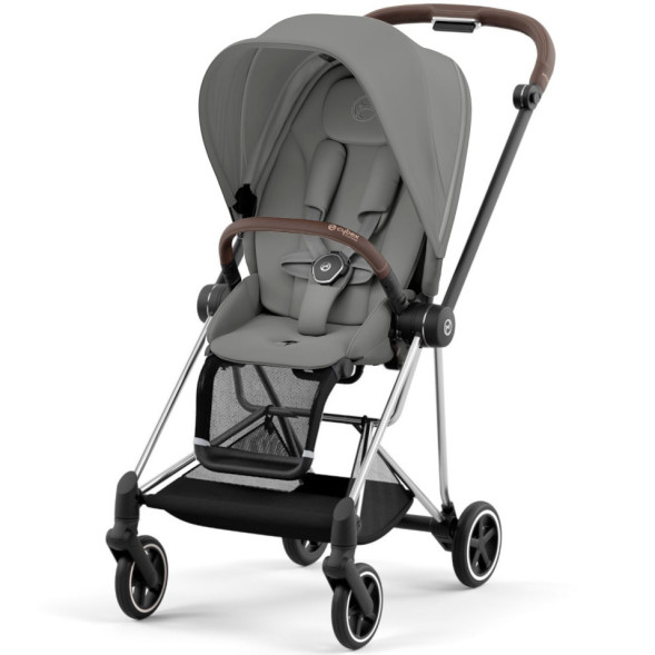  Poussette Mios chassis Chrome Brown "Mirage Grey"