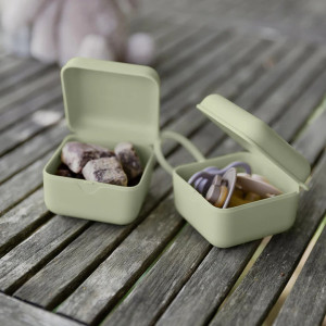 Boite à tétines "Vert Sauge" BIBS