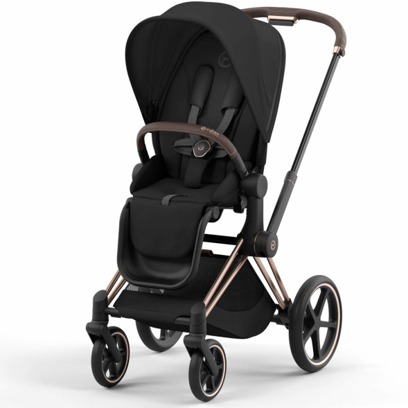  Poussette Priam chassis Rosegold "Sepia Black" 