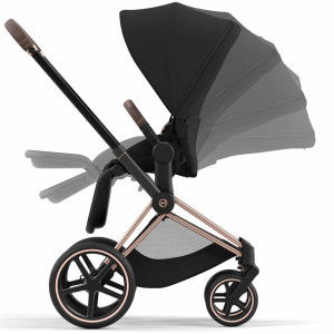  Poussette Cybex Priam chassis Rosegold "Sepia Black" (2023)