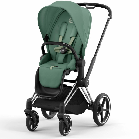  Poussette Priam chassis Chrome Black "Leaf Green" (2023)