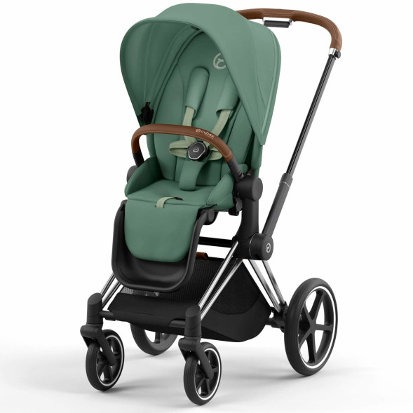  Poussette Priam chassis Chrome Brown "Leaf Green" (2023)