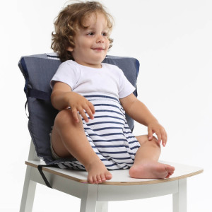 Chaise nomade bébé "Blue Stripes" Baby To Love (6-36 mois)
