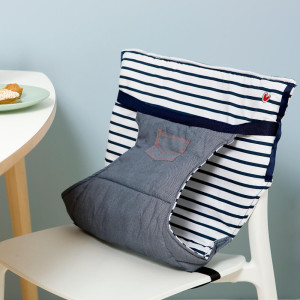 Chaise nomade bébé "Blue Stripes" Baby To Love (6-36 mois)