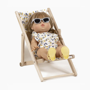 Sandales de plage pour poupon Gordis Sun "Paille" Minikane