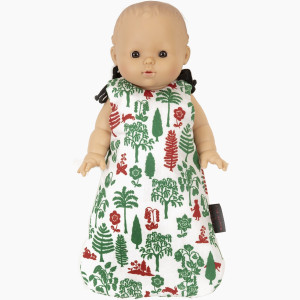 Turbulette en coton "Trees & Chaperon" pour poupon Gordis Minikane