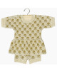Gordis - Ensemble Félicie en tricot "Fleurs des champs Jaune" pour Poupon Gordis