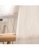 Voile Ciel de Lit en gaze de coton bio "White Veil" pour berceau KUMI et lit KIMI