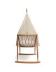 Voile Ciel de Lit en gaze de coton bio "White Veil" pour berceau KUMI et lit KIMI