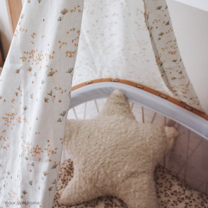 Voile pour berceau Kumi en gaze de coton bio "Pia"
