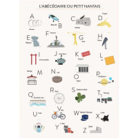 Affiche "L'abécédaire du petit Nantais" (A3) Green & Paper