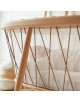 Berceau en bois KUMI "Noisette" (Matelas Mousse)