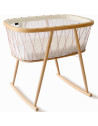 Berceau en bois KUMI "Bois de rose" (Matelas Mousse)