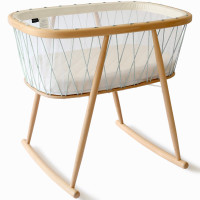 Berceau en bois KUMI "Lichen" (Matelas Mousse)