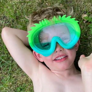 Masque de natation garçon anti-UV "Green Glider" (5-12 ans) Bling2o