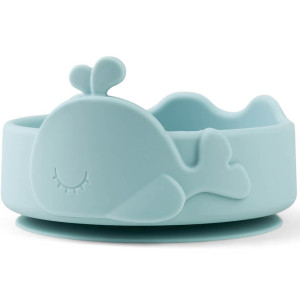 Bol bébé anti-dérapant et sa cuillère en silicone "Wally" Done by Deer