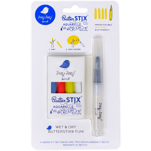 Stylo à eau + 4 craies Butterstix Aquarelle