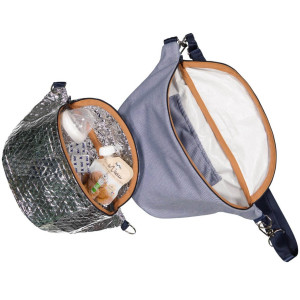 Sac banane à langer Isotherme en jean recyclé "Phil" Mellipou