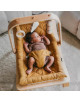 Coussin pour transat LEVO en coton bio "Camel"