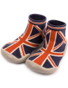 Chaussons Chaussettes à semelle souple "Union Jack" Collégien