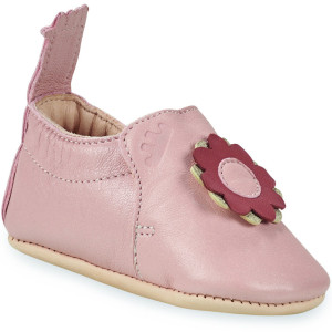 Chaussons bébé naissance fille en cuir Blumoo "Dahlia" Easy Peasy