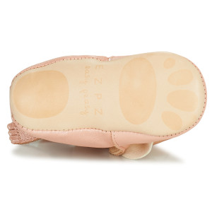 Chaussons bébé naissance fille en cuir Blumoo "Dahlia" Easy Peasy