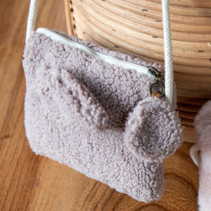 Sac à main fille en coton bio Lapinoo "Beige" Easy Peasy