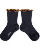 Chaussettes courtes enfant en laine merinos Ambre "Pierre de Volvic"