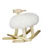Mouton à bascule en bois  et peau d'agneau Emil (3-6 ans)