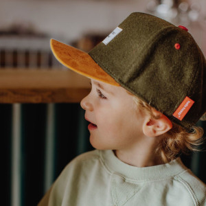 Casquette en feutrine Melton "Kaki" (Bébé & Enfant) Hello Hossy