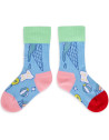 Chaussettes en coton bio "Blue Cream"