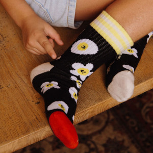 Chaussettes bébé et enfant en coton bio "Eggs" Hello Hossy