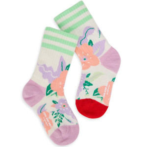 Chaussettes bébé et enfant fille en coton bio "Flowers" Hello Hossy