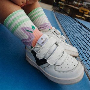 Chaussettes bébé et enfant fille en coton bio "Flowers" Hello Hossy