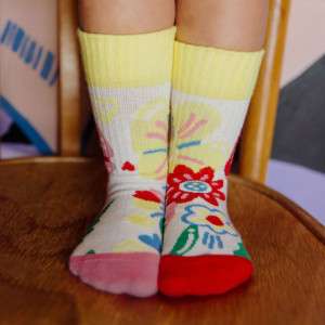 Chaussettes bébé et enfant fille en coton bio "Garden Party" Hello Hossy