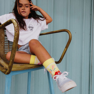 Chaussettes bébé et enfant fille en coton bio "Garden Party" Hello Hossy