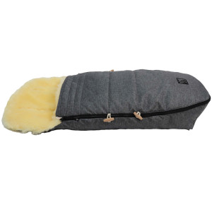 Chancelière Kaiser universelle en peau d'agneau Love the Nature Medizin "Anthracite Chiné" (0-36 mois)