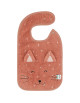 Bavoir en coton bio éponge "Mrs Chat" (0-3 ans)