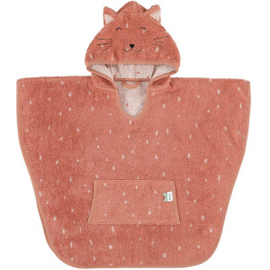 Poncho en coton éponge bio "Mrs Chat" (2-4 ans) Trixie