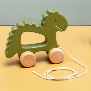 Jouet en bois à tirer "Mr Dino" (1-3 ans) Trixie