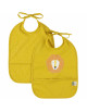 Bavoirs imperméables en PET recyclé "Mr Lion" (0-2 ans) (x2)