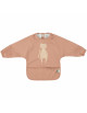 Bavoir tablier bébé imperméable à poche (6-18 mois) en PET recyclé "Mrs Chat"