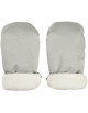 Moufles pour poussette en polaire "Gris Chiné"