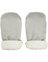 Moufles pour poussette en polaire "Gris Chiné"